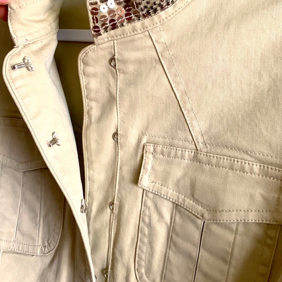 Apt.9 Sequin embellished Utility jacket - Picture 5 of 8